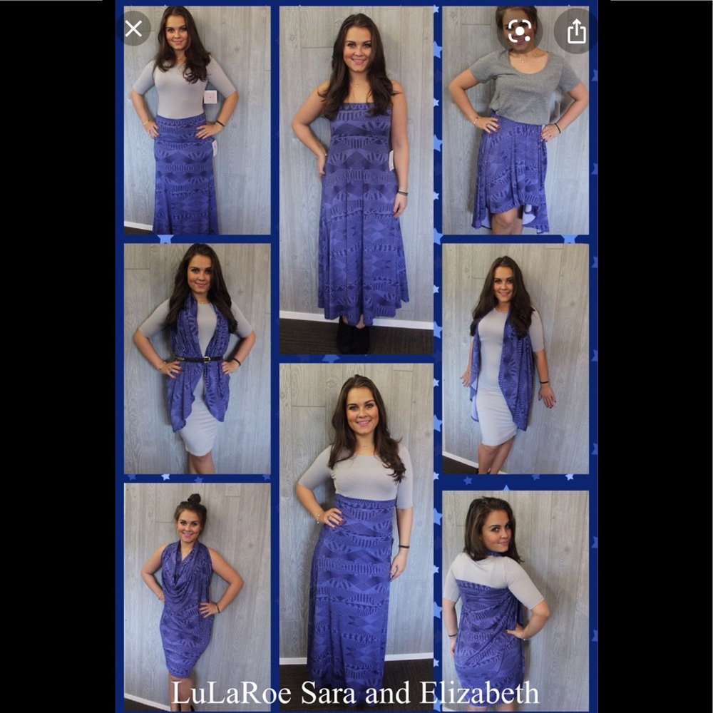 NEW! Lularoe Maxi dress skirt blue flower XXS